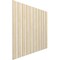 Ekena Millwork 48H x 1/4T Adjustable Wood Slat Wall Panel Kit w/ 4W Slats, Birch contains 11 Slats SWW55X48X0250BI - alternate 4